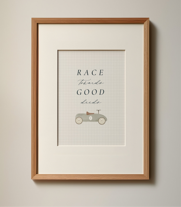 Race to good deeds, A5 Wall Art