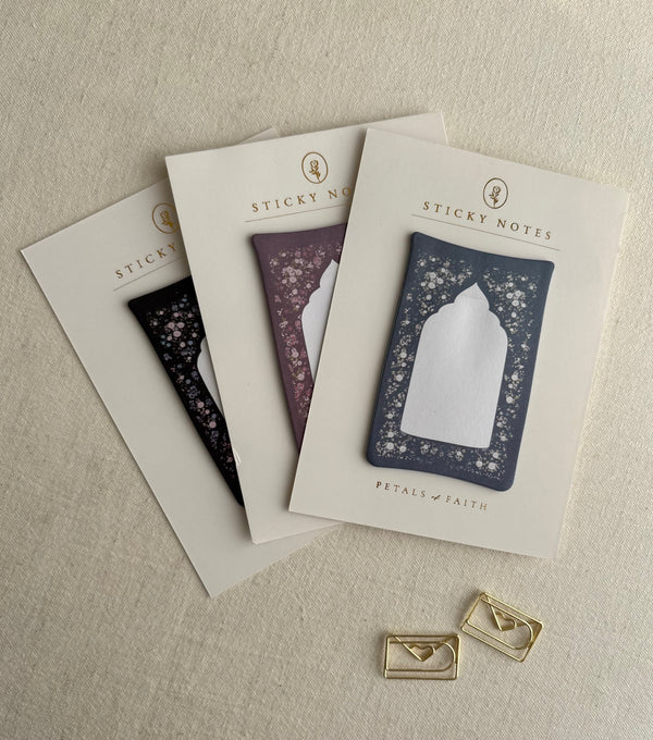Perfectly Imperfect: Set of 3 Shaped Sticky Notes – Prayer Mat Designs