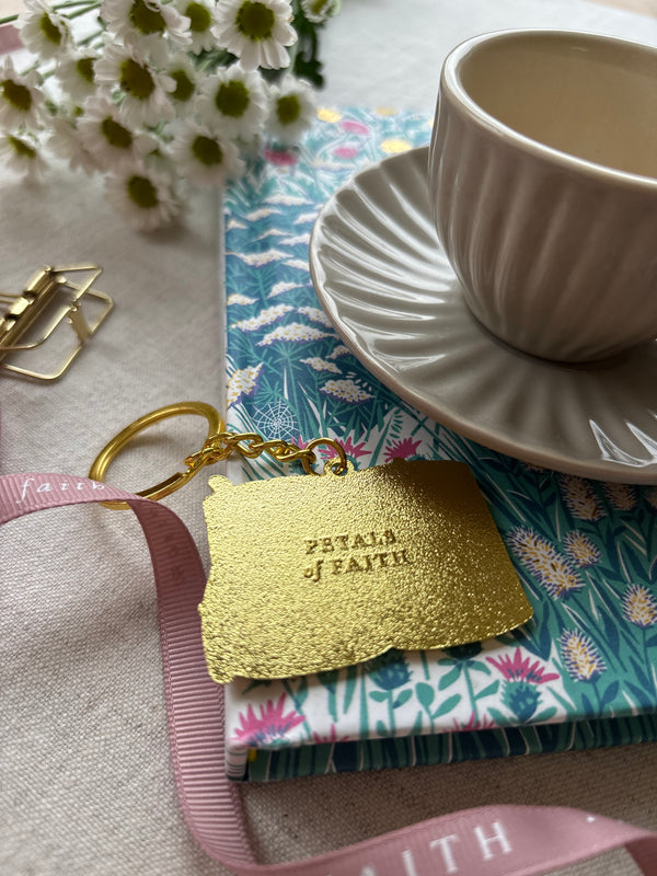 Sabr & Shukr Jar Keyring – Enamel Islamic Reminder in Gift Packaging (Soft Lilac & Peach)