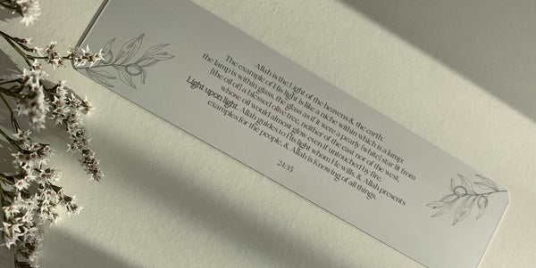 The Verse of Light bookmark | Sage green