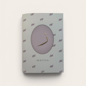 Arabic Initial Soft Cover Exercise Book Notebook | Gold Foil Calligraphy | Petals of Faith