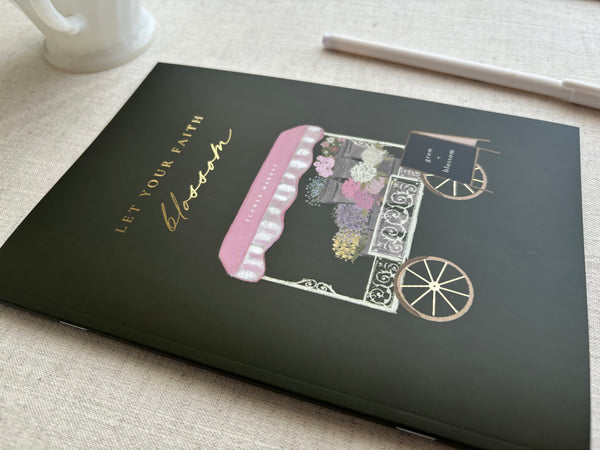 Let your faith blossom | A5 notebook | Forest Green, gold foiled