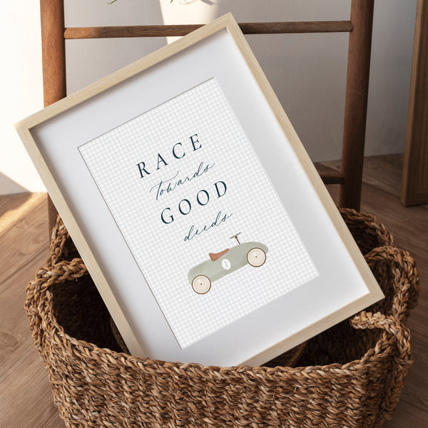 Race to good deeds, A5 Wall Art